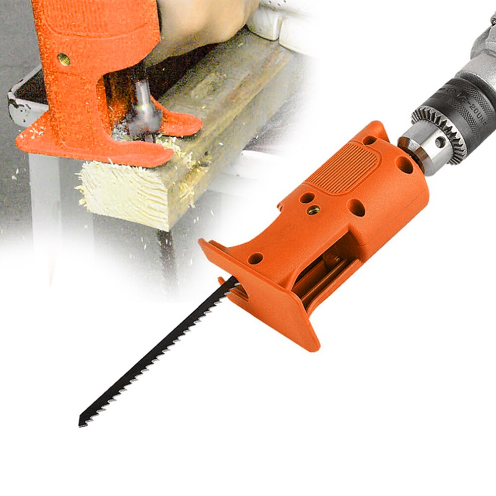 Household Electric Drill Modified Reciprocating Jig Saw Adapter for Wood Steel Pipe Plastic Power Drill Woodworking Tool