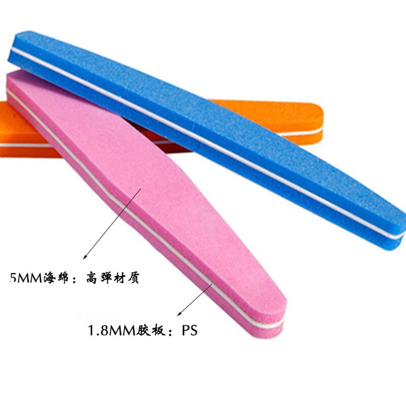 100/180 Nail Files Double Side Nail Buffer Nail File Trimmer Nail Buffers Slim Thick Nail Tools Manicure Supplies
