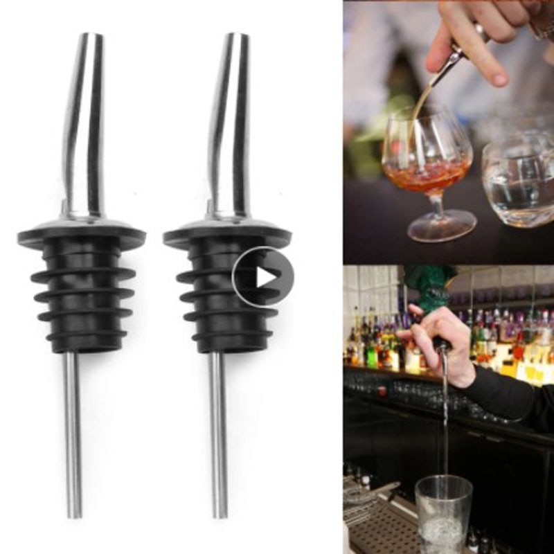 Wine Pourer Home Kitchen Tools Stainless Steel Barware Bar Accessories Leak Proof Wine Aerating Pourer Spout Decanter Wine Cork
