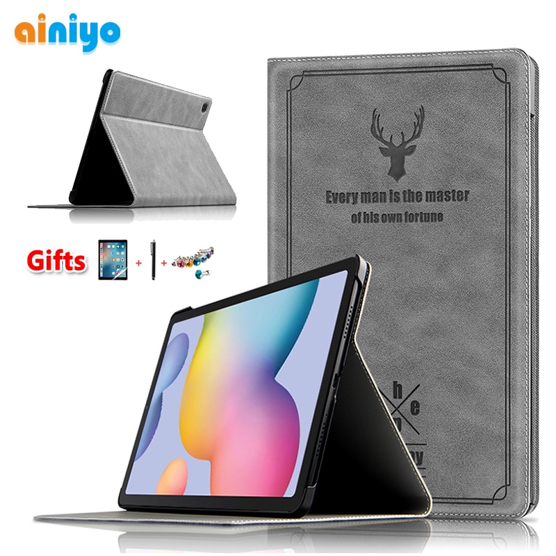 Case Voor Samsung Galaxy Tab S6 Lite 10.4 SM-P610 SM-P615 Tablet Ultra Slim Cover + Touch Pen
