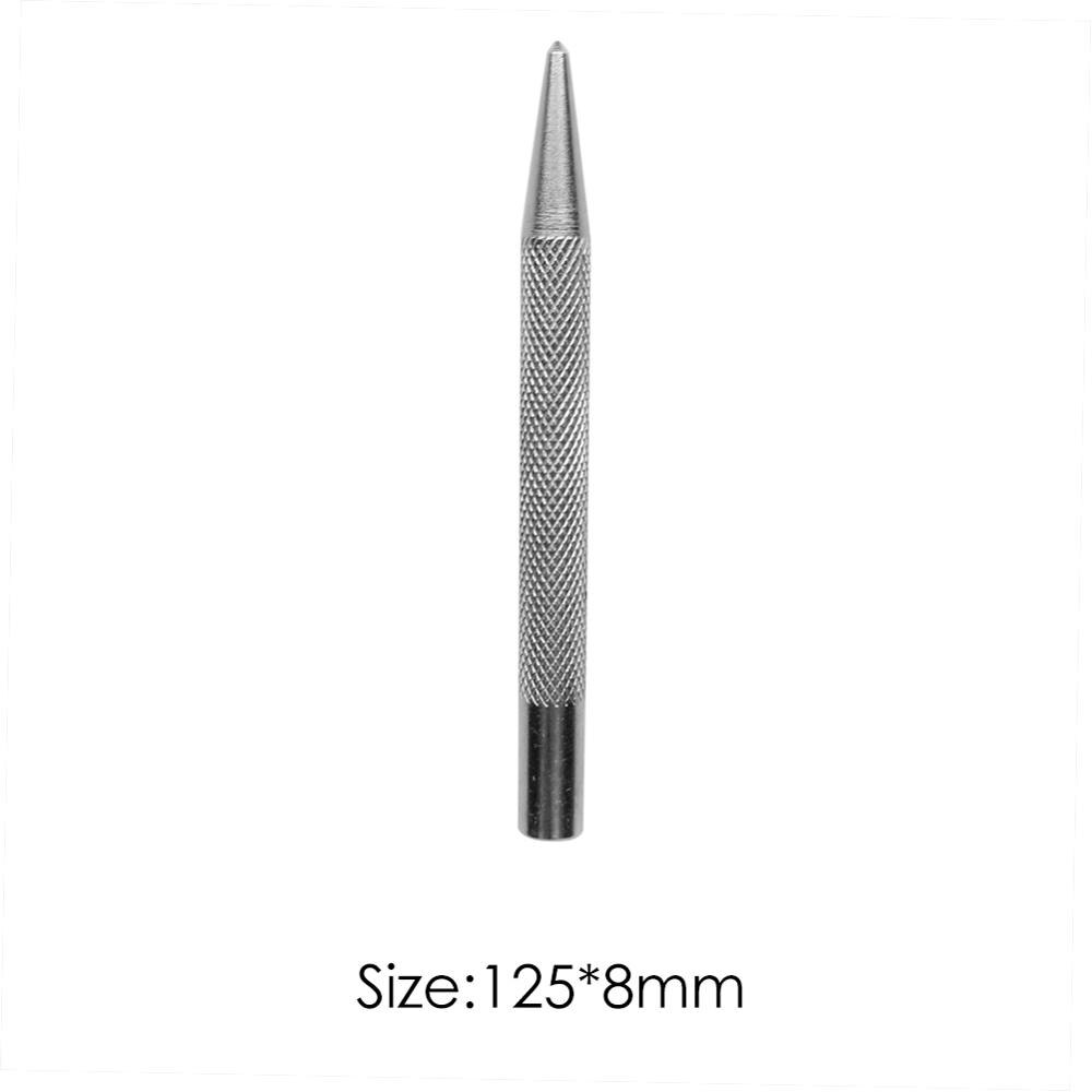 Automatic Center Pin Punch Anti Slip Knurling Handle Steel Spring Loaded Loaded Metal Drill Marking Center Punch Tools Drill Bit