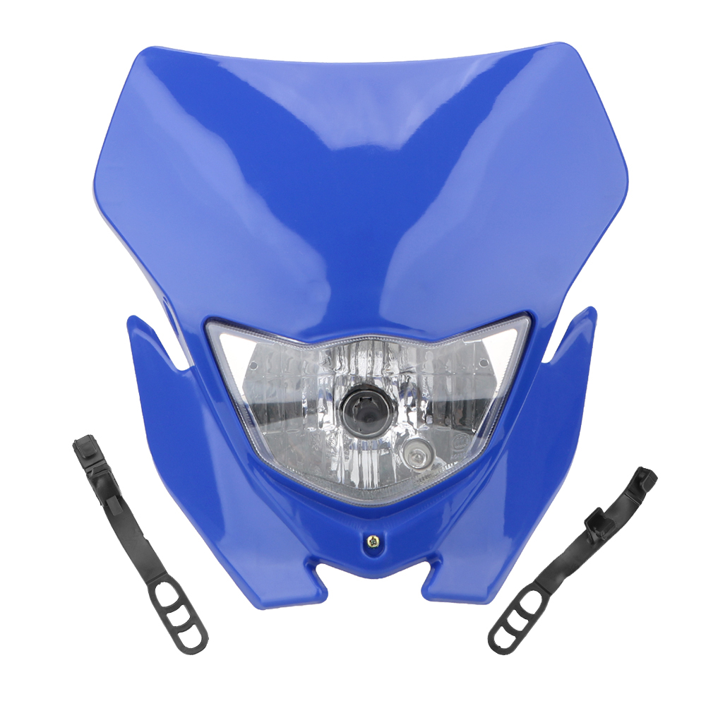 Crossmotor Koplamp Motorfiets Hoofd Licht Kuip Masker Dag Running