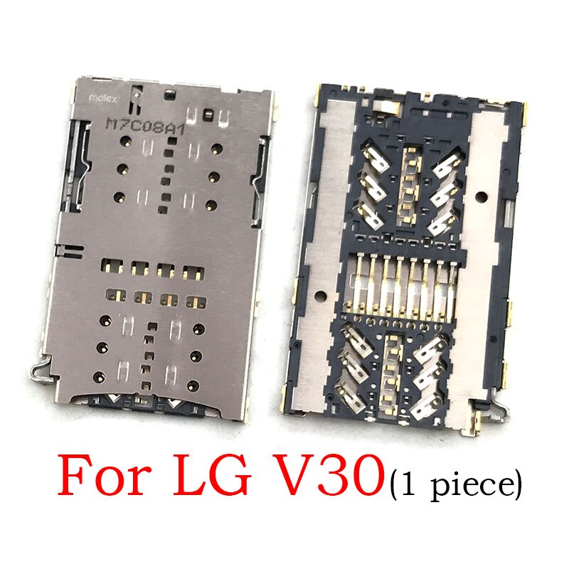 5 pièces/lot prise lecteur de carte Sim fente plateau Module support connecteur pour LG G3 G4 G5 G6 G7 V10 V30: For LG V30