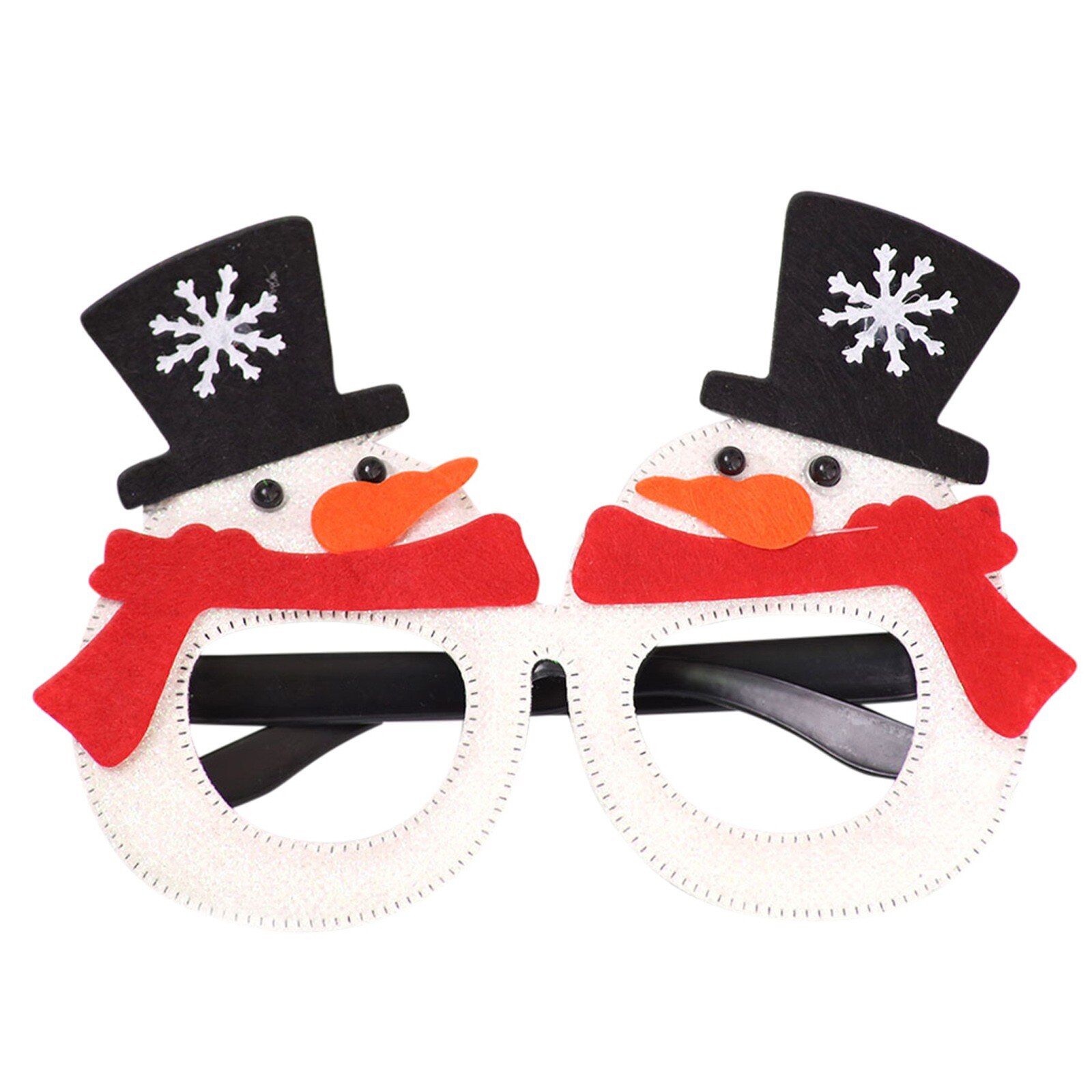 Noël noël lunettes claires spécifications nouveauté lunettes de soleil robe fête Santa adulte enfants fête jouets Santa bonhomme de neige habiller: Gris clair