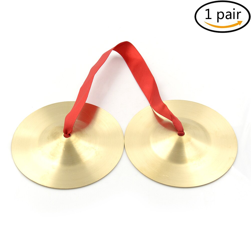 1 Pair Mini Metal Cymbals Music Toys Copper Cymbals 9 Cm