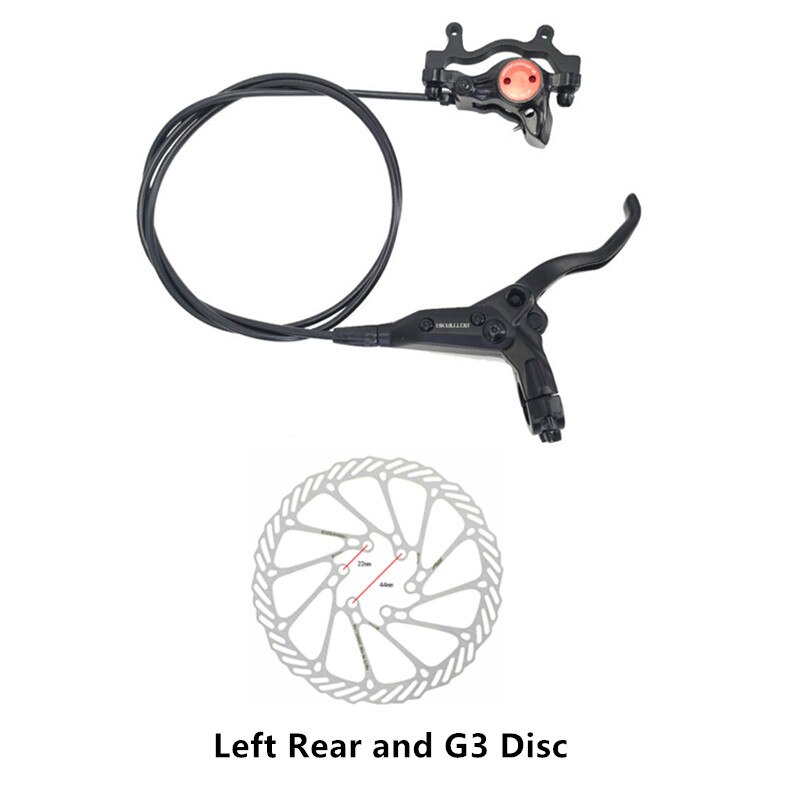 AKANTOR MTB bicycle hydraulic disc brake caliper retrofit kit disc brake beyond BR-MT200 added G3/HS1 160mm disc brand original: Left Rear and G3