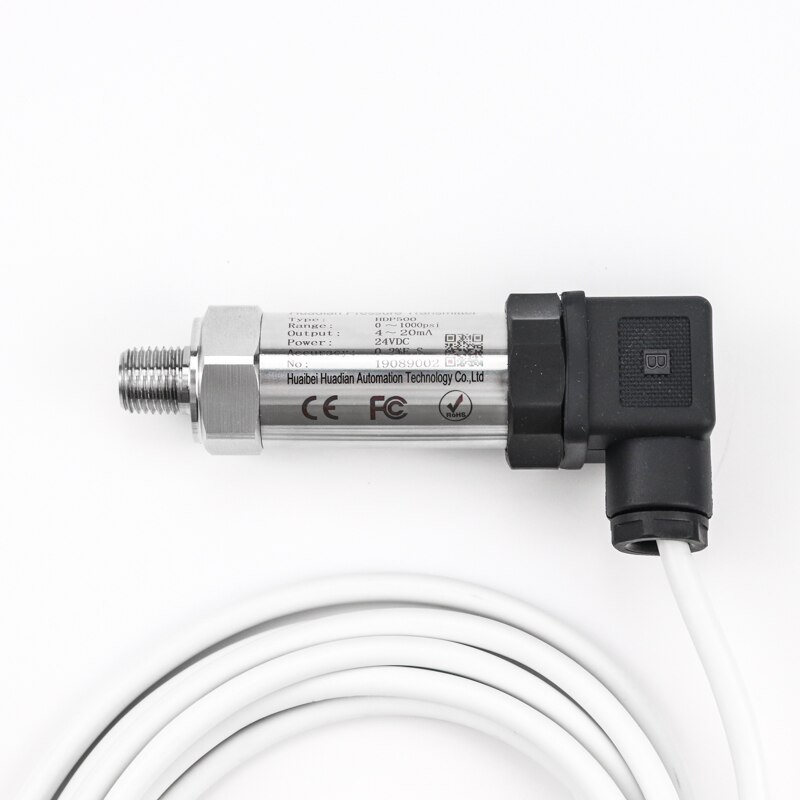 2-wire hydraulic oil digital pressure transmitter 200 bar 4-20ma liquid pressure sensor