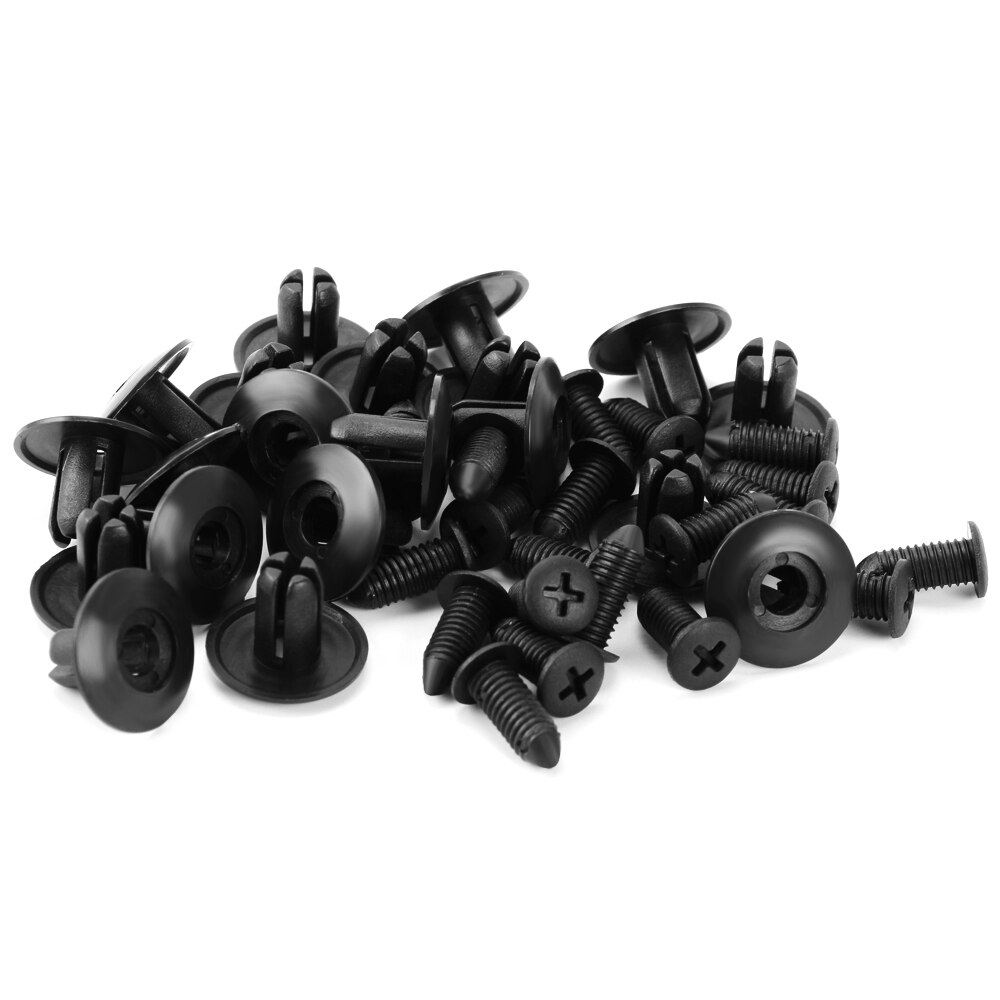 Coche de sujeción para parachoques 8mm agujero remache Clip retenedor para Mitsubishi asx l200 outlander lancer 10 pajero Mirage Attrage
