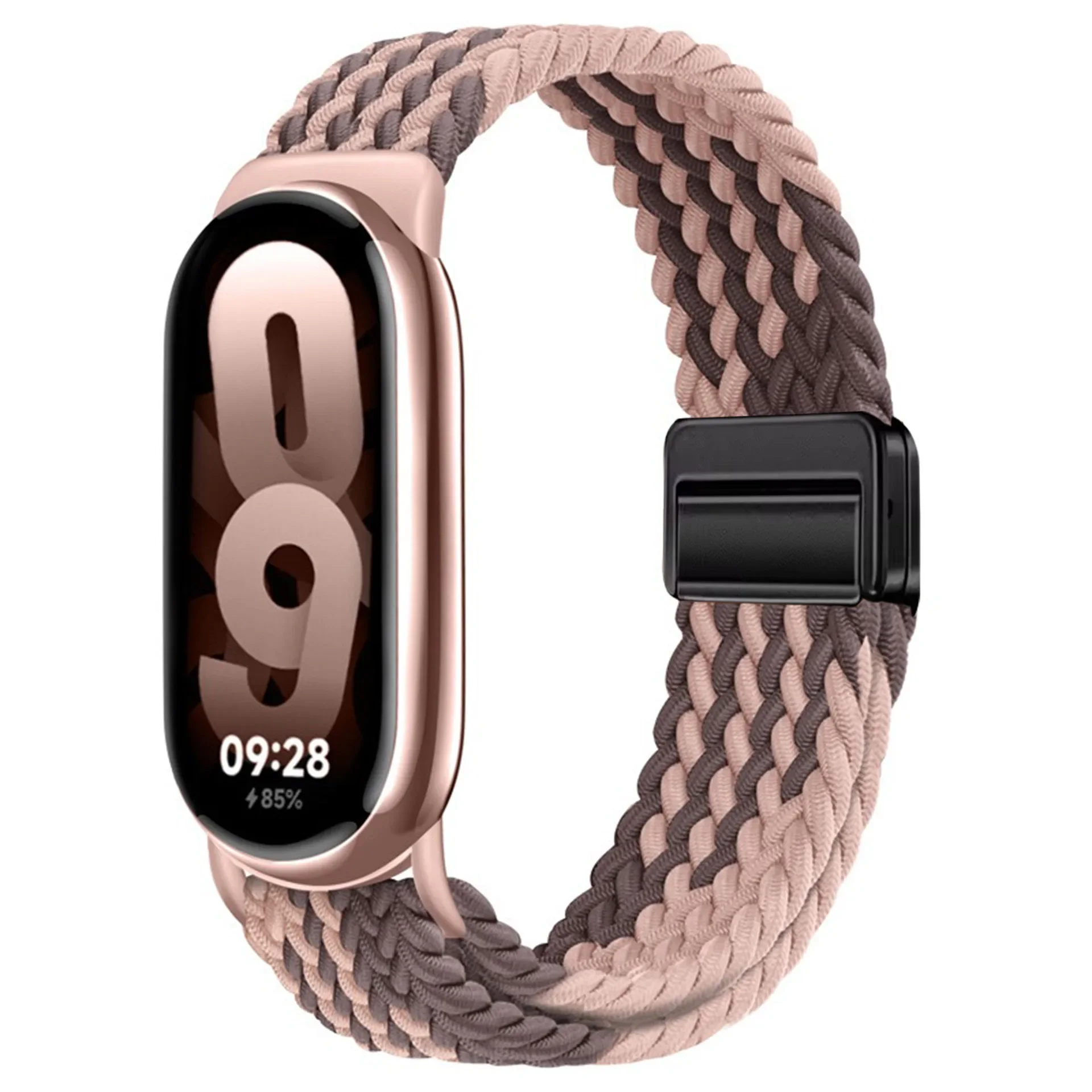 Nylon Strap for Xiaomi Mi Band 9/8 Breathable Sports Wristband Accessories for Mi Band 10 9 NFC Replace Watchband: Blue Light Blue / 12mm