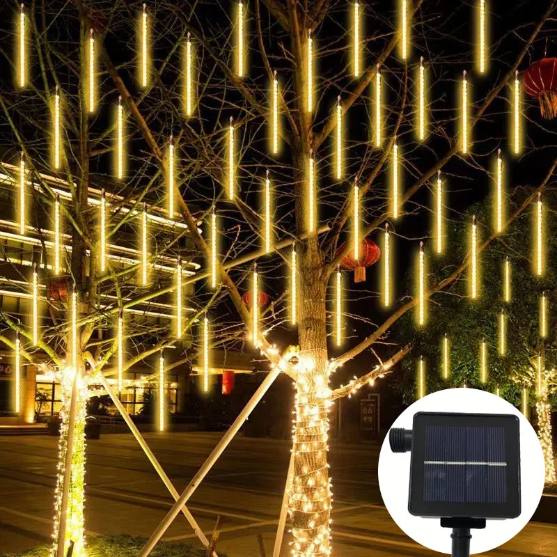 LED Solar- Lichter Meteorschauer Regen Baum Lic... – Grandado