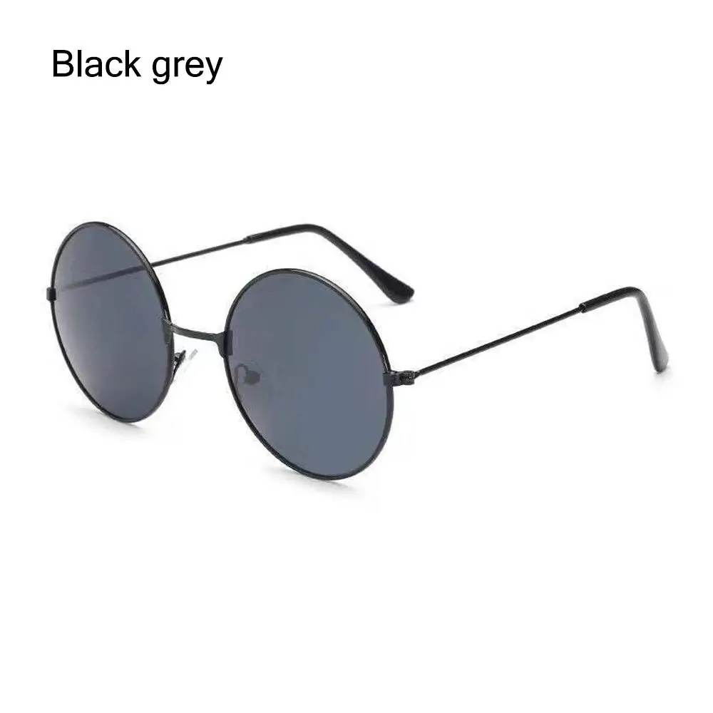 Gafas de sol redondas estilo Hippie para hombre y mujer, lentes de sol circulares de Metal, estilo Retro, a la , para Disco, 2022: Verde