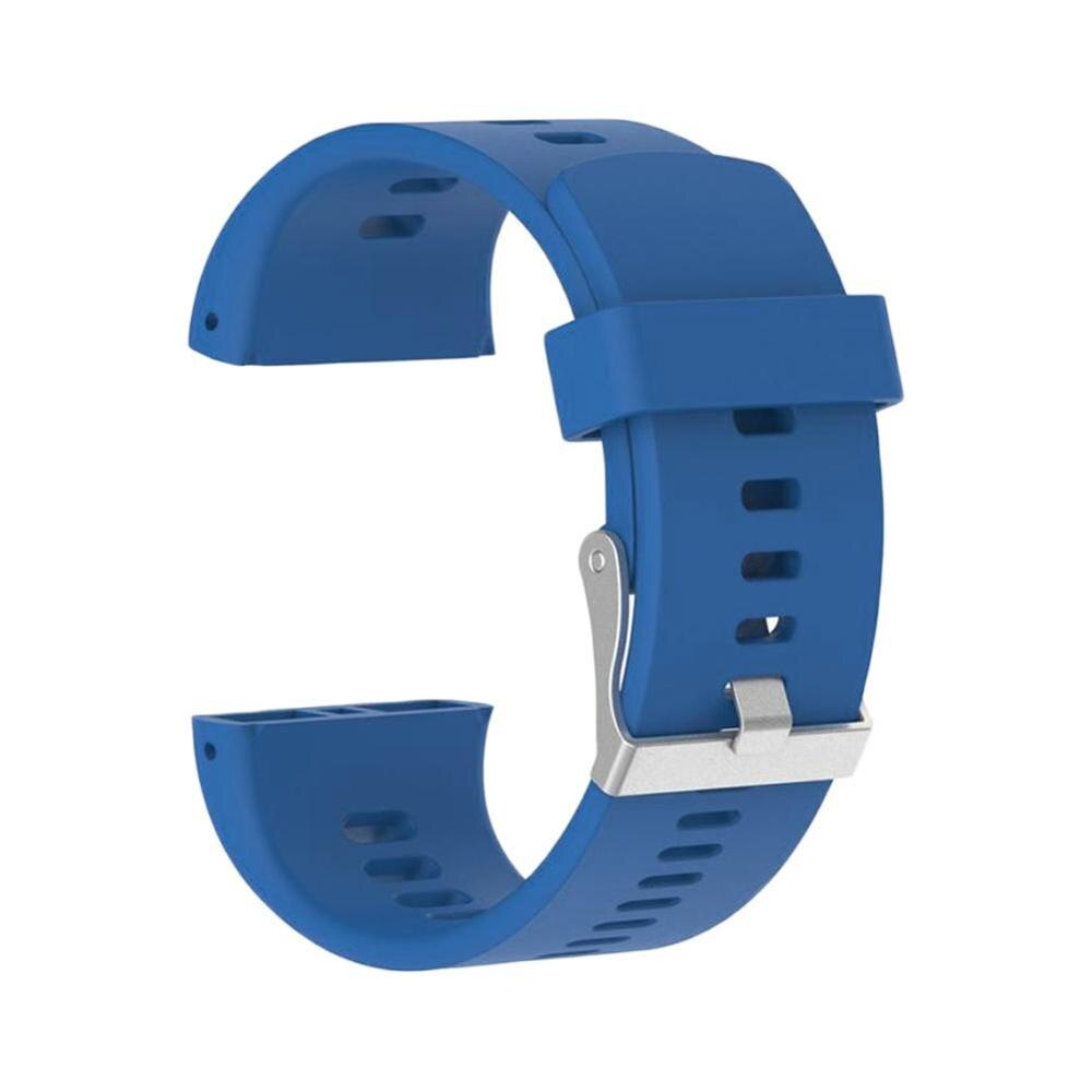 Horloges Horlogeband Sport Silicone Rubber Bands Vervanging Elektronische Horloge Band Horloge Bandjes Voor Polar V800 Smart Armband: Blue