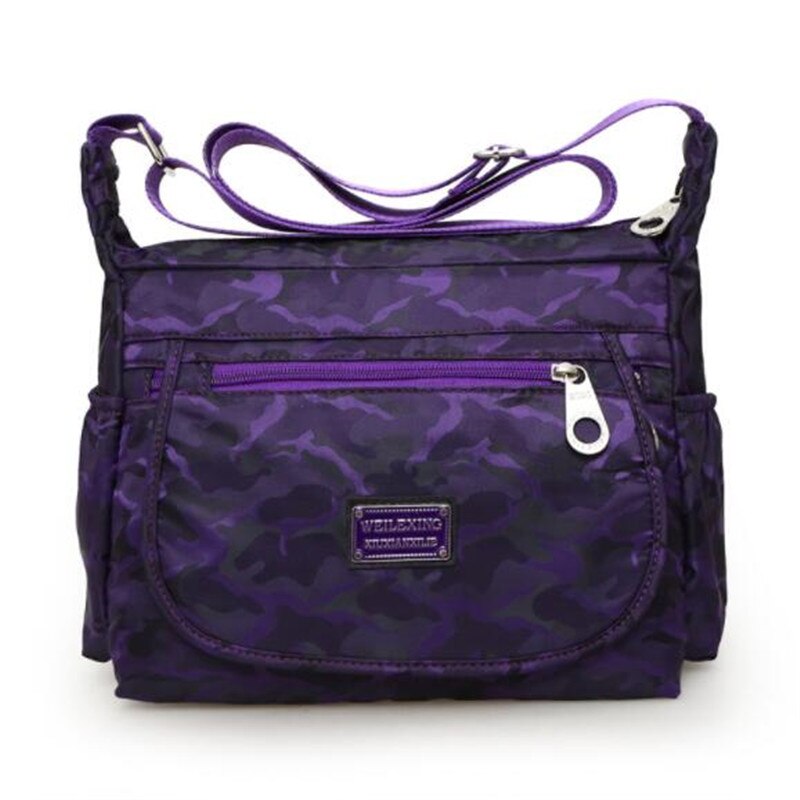 Goede Dames Schoudertas Dames Tassen Dames Mode Nylon Messenger Waterdichte Hoge Capaciteit Tassen: purple