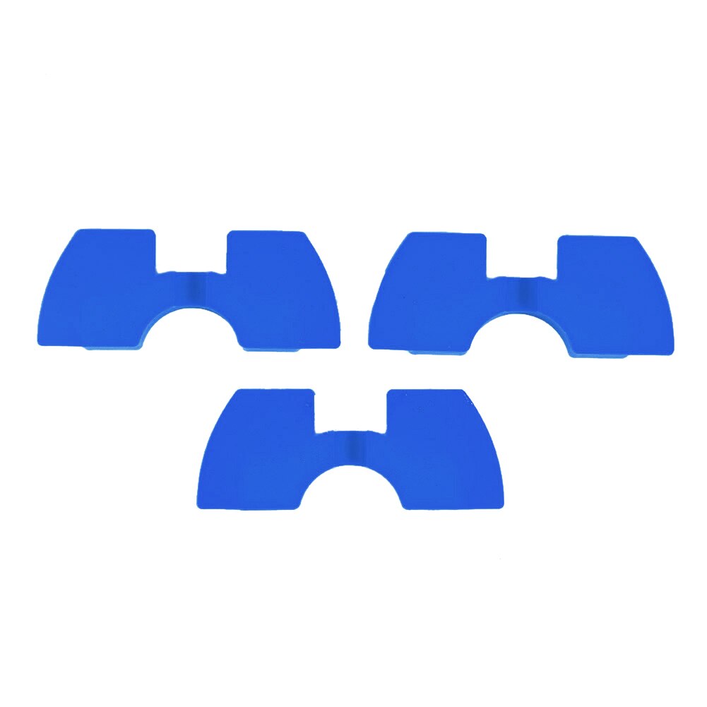 M365 Electric Scooter Shake Reducers Front Fork Vibration Shake Rubber Pad Pole Avoid Damping Folding Cushion Modified Accessory: 3pcs Blue