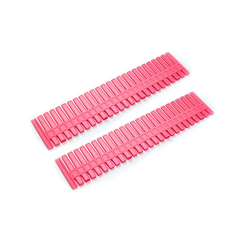 2 st plastbräda diy låda interiör justerbar diverse lagring partition underkläder slipsar strumpor rutnät divider arrangör: Ros röd -2 st
