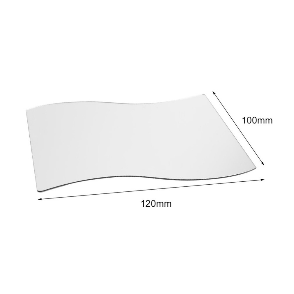 6 pcs Waves Shape Self-adhesive Tile 3D Mirror Stickers Decal Room Decorations Modern Mirror Tiles Decorative Mirrors