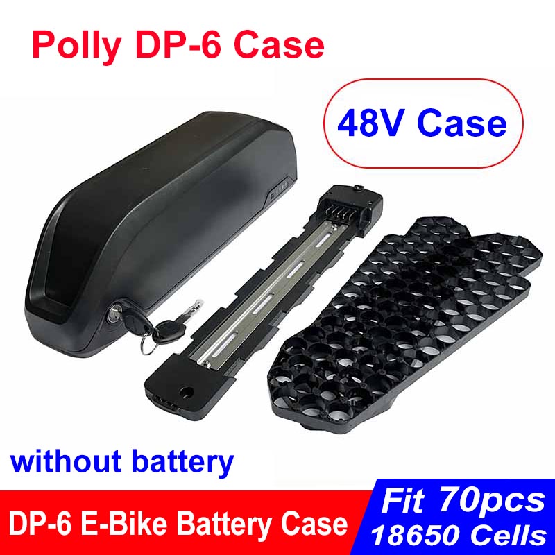 DP-6 E-rower bateria Obudowa 36V 48V 52V pusty skrzynka dopasowanie 70szt. 18650 komórki 10S7P 13S5P 14S5P nikiel rozebrać się 35A BMS dla DIY DP6 eBike: zielone światło