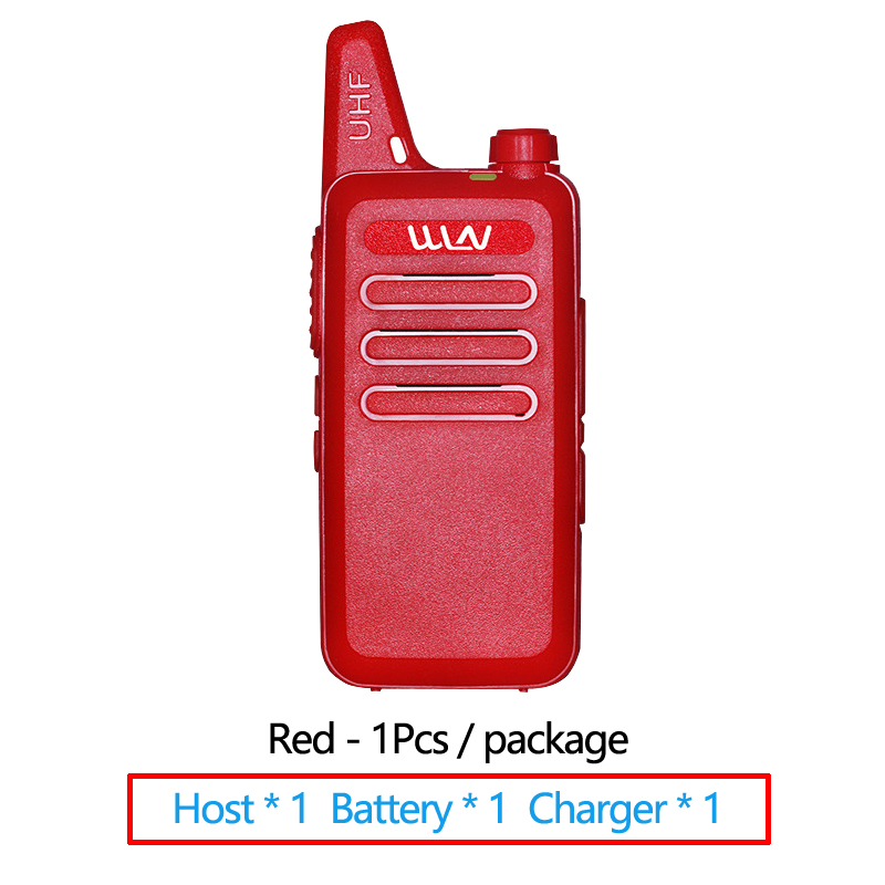 Mini Radio portátil 400-520MHz 5W 16 canales UHF transceptor Walkie Talkie WLN KD-C1 Talki Walki BAOFENG BF-888S UV5R Quansheng: Azul / EURO