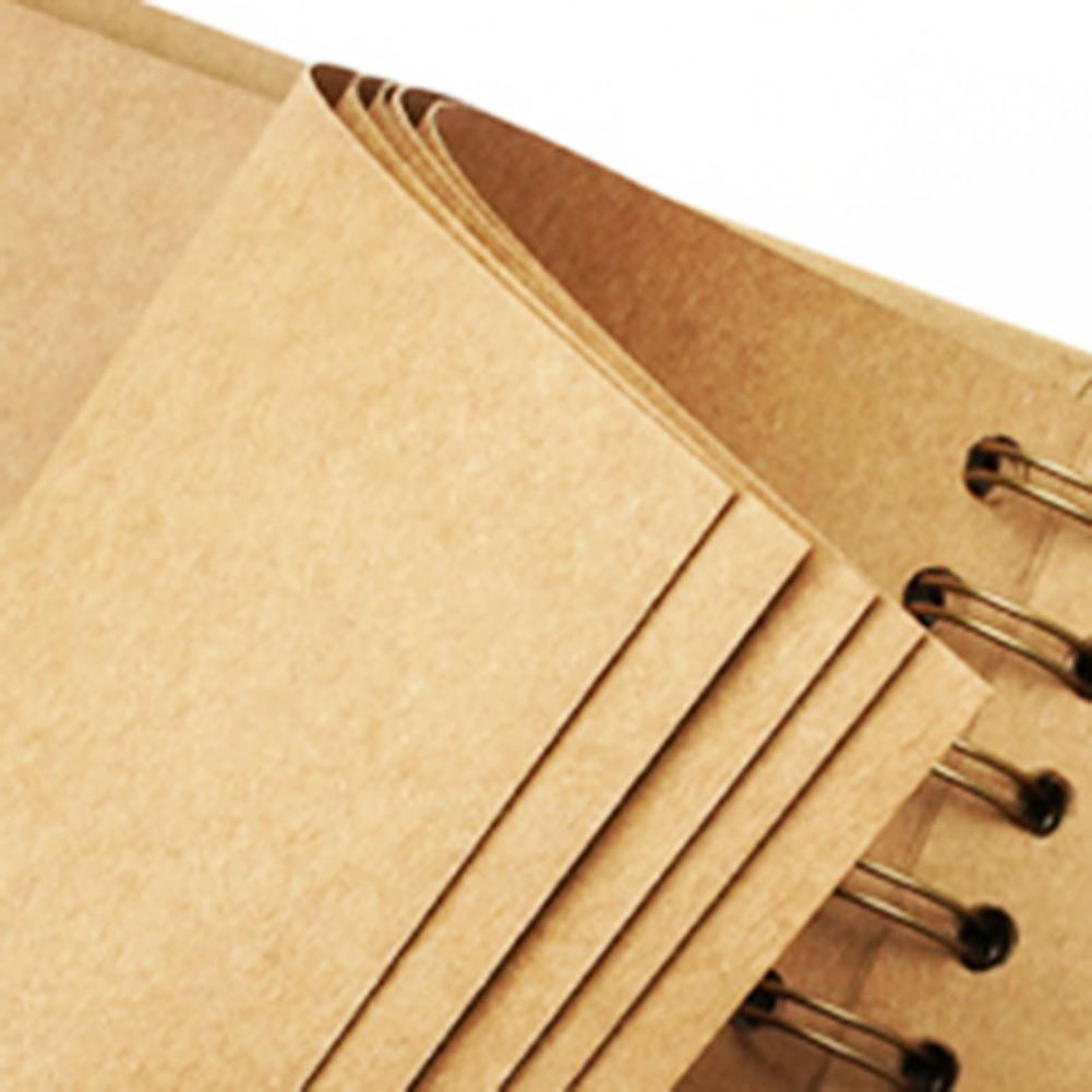 7-Inch Scrapbook Photo Album 40 Pages Twin-wire Binding DIY Hard Cover Spiral Wedding Travel Baby Shower Children Family Anniver