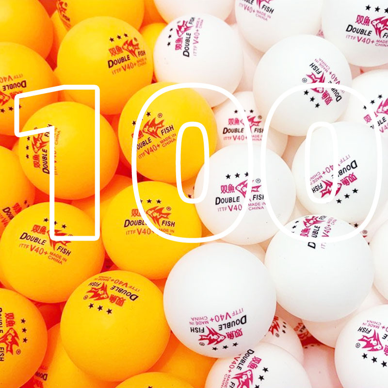 Genuine DOUBLE FISH V40+ 3 Star 30Pcs Ping Pong Ball Seamed ABS Material Table Tennis Balls ITTF Standard Ping Pong Balls: Orange