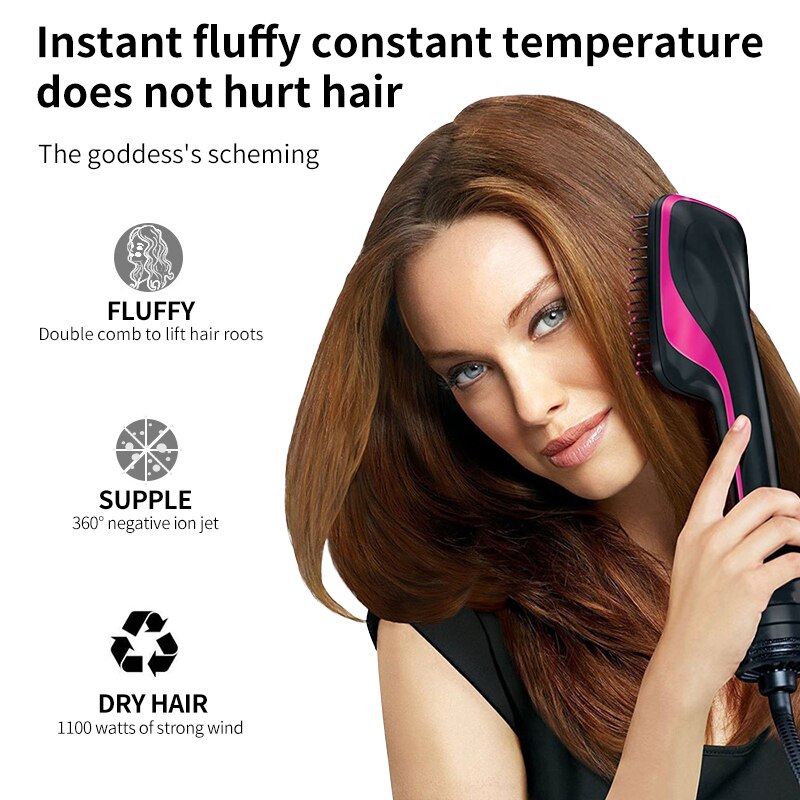 Hair Dryer Brush One Step Hair Blower Brush Electric Air Brush Hairdryer Hairbrush Styler and Volumizer