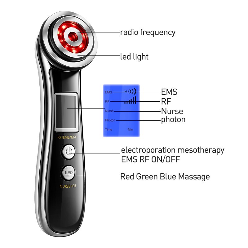 LED photon radio frequency radio frequency radio frequency EMS skin rejuvenation thin face firming massage beauty instrument