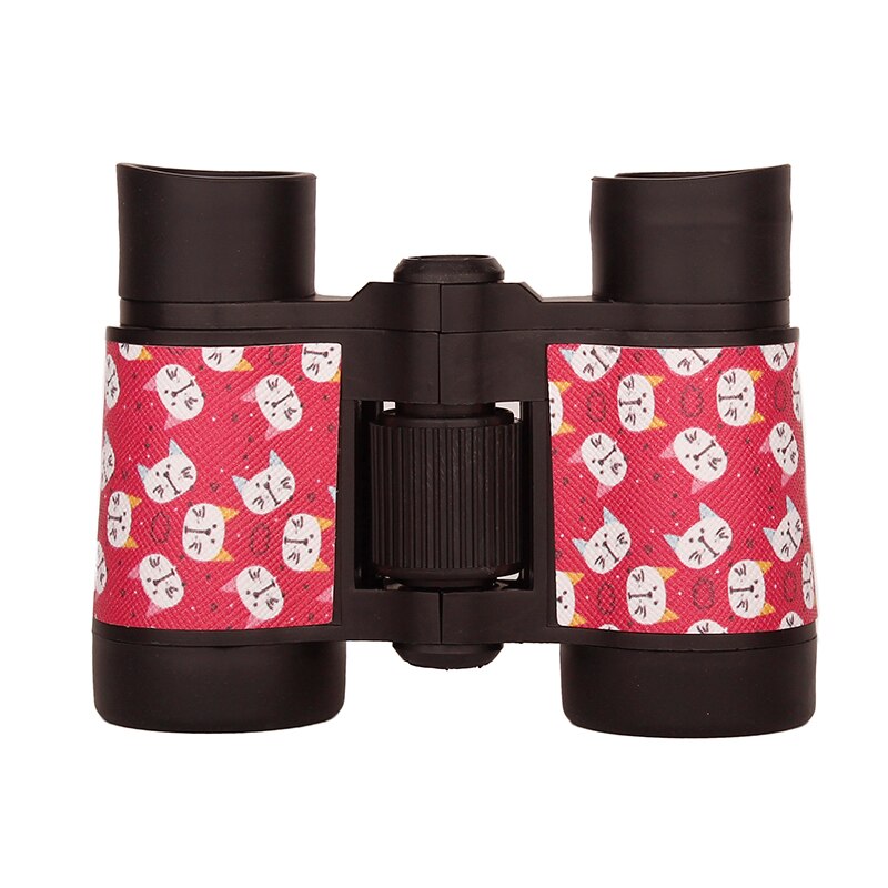 4x30 Binocolo Colorato Telescopio Fisso Zoom Anti-skid Regolabile In Gomma Giocattolo Per Bambini All'aperto Bird Watching Telescopio di Viaggio regali: J