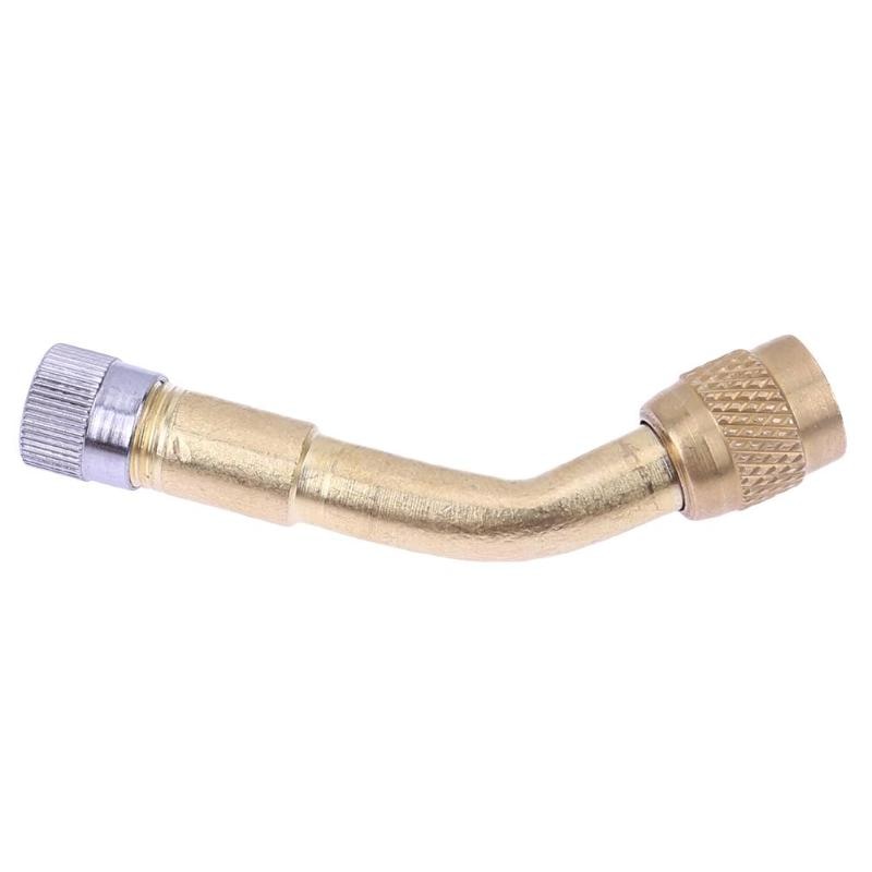 45/90/135 Graden Hoek Auto Air Tire Ventiel Uitbreiding Adapter Motorfiets Auto Voertuigen Ventiel Extender: Gold 135 degree