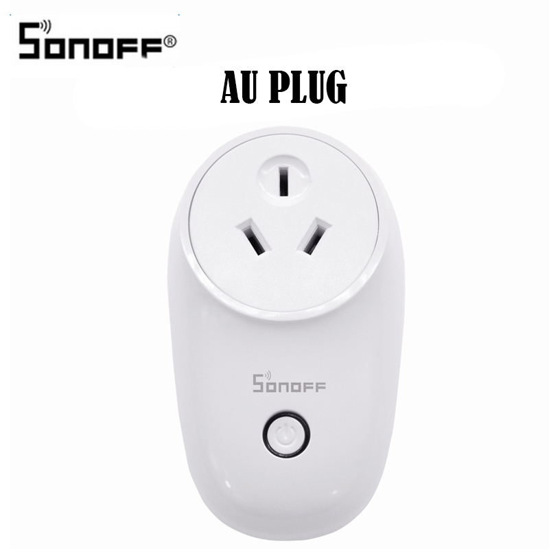 For Sonoff S26 Basic WiFi Smart Socket AU/CN/EU/UK/US Wireless Plug Smart Home Switch Power Sockets Work With Alexa Google Home: Sonoff S26 AU