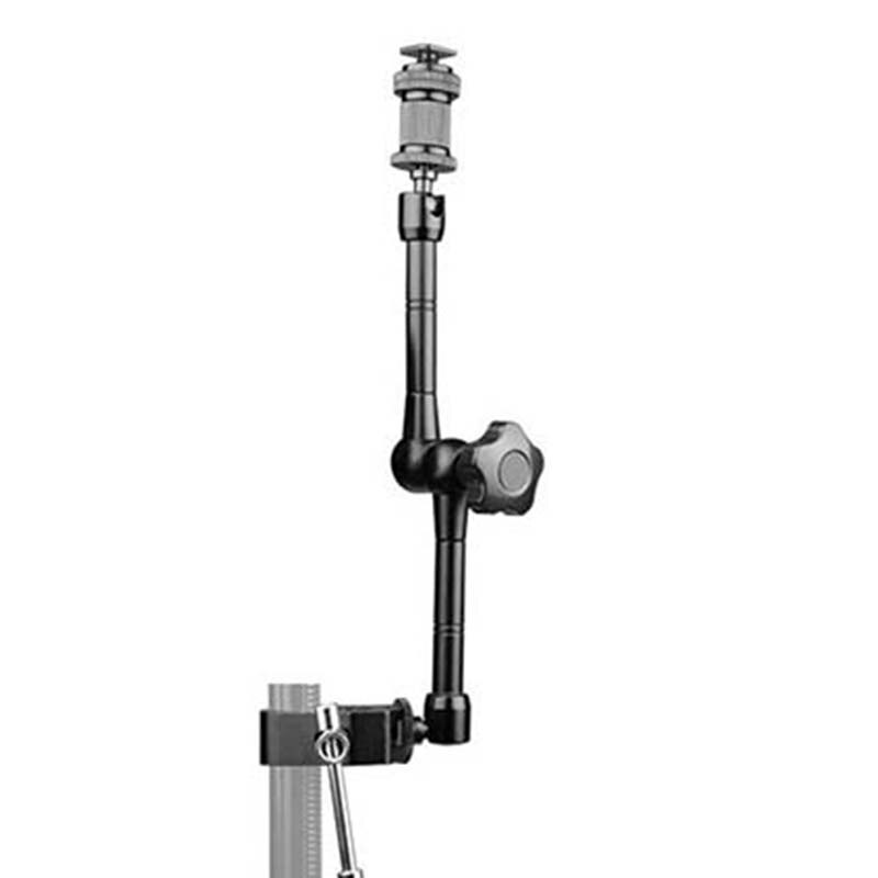 Magic Arm Met Super Klem 11 Inch Scharnierende Wrijving Krab Klem Met 1/4 Inch En 3/8 Inch Draad Voor dslr Camera Rig, M