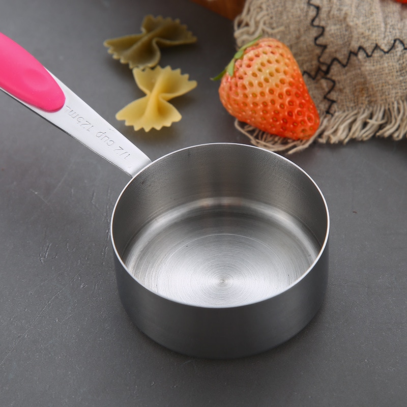 UPORS Stainless Steel Measuring Cups and Spoons Set Stackable Tablespoons Kitchen Measuring Spoon Measuring Cup