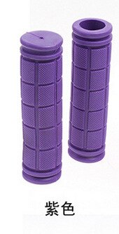 1 par de cor de borracha aperto da bicicleta guiador conjunto mountain bike alça antiderrapante peças de bicicleta equipmen: ROXO
