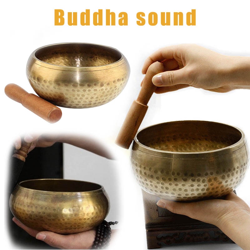Antique Color Tibetan Handmade Meditation Singing Bowl Sets By Nepalese Handicraft Zone 9