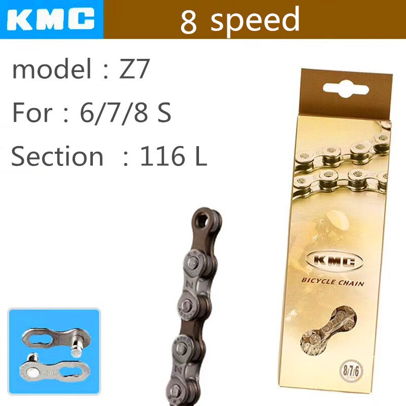 Kmc fietsketting mountainbike ketting  z7 x8 x9 x10 x10el x11 x11el racefiets mtb ketting 7/8/9/10/11 speed 116l ketting fietsonderdelen: Z7