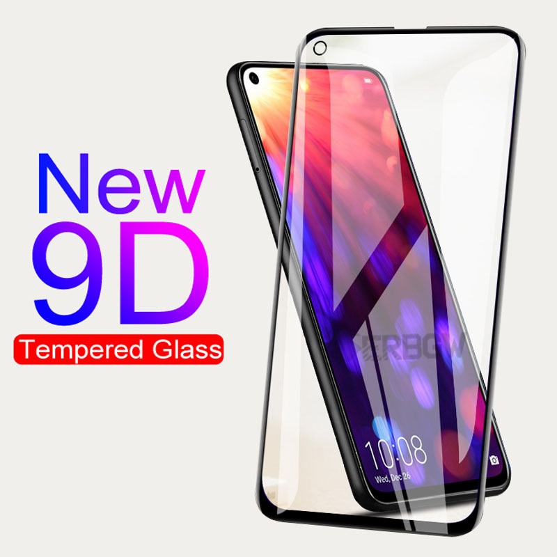 Vidrio Protector de pantalla templado 9D Anti-rotura para Huawei honor View 20 Lite Pro Play 20S 20i V20 10i 9i 9X 8A 8C 8X