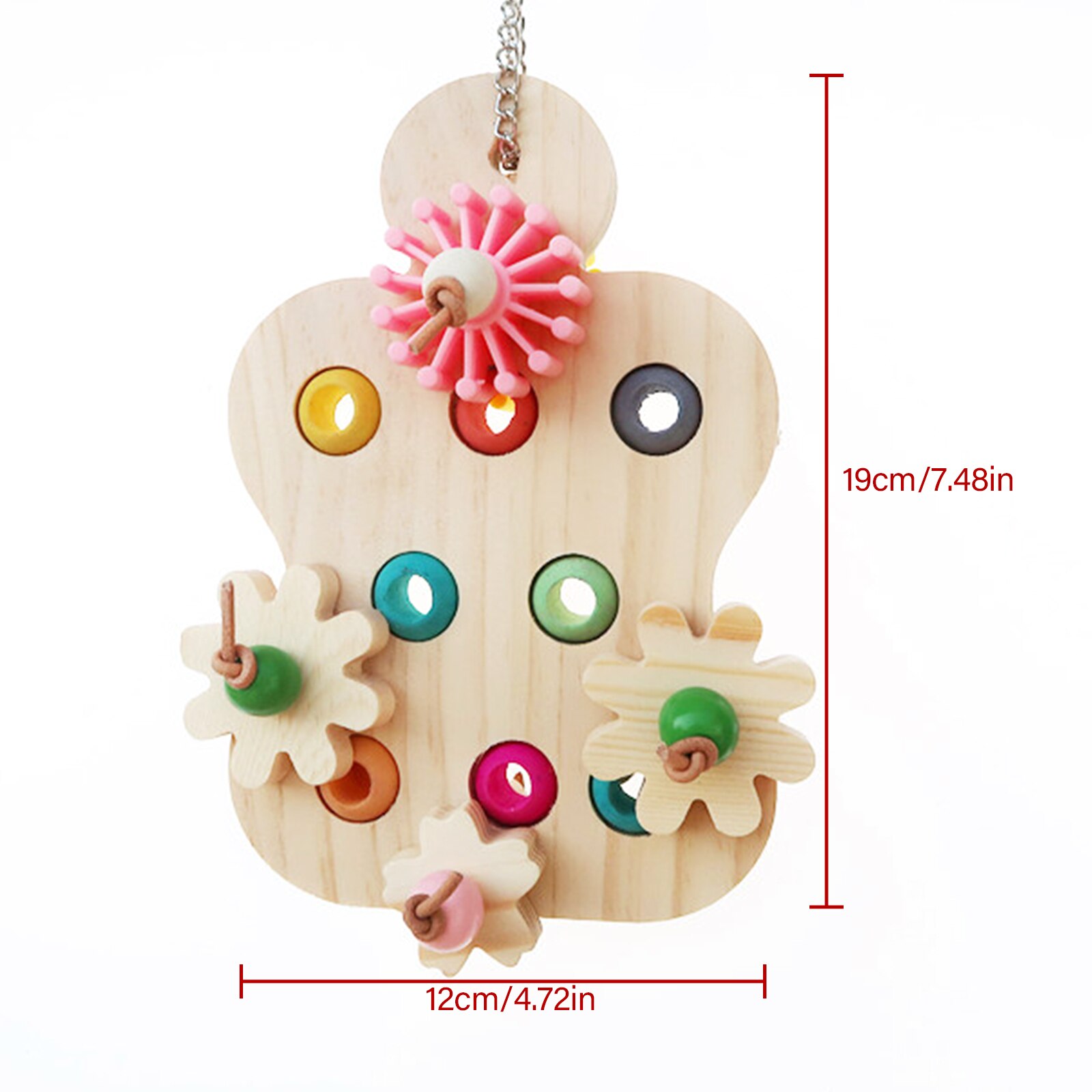 Juguetes educativos para loros grandes, juguetes interactivos de madera coloridos para masticar, productos de entrenamiento, suministros para aves