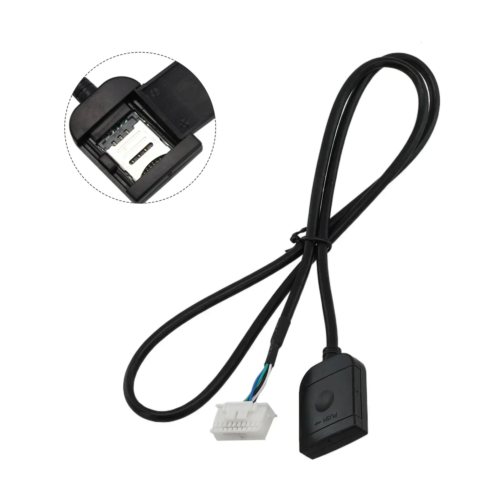 Sim-kortsporadapter radio multimedia gps 4g 20- pins kabelkontakt biltilbehør ledninger 12v av bilradiospiller