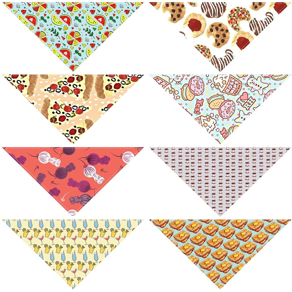 animal de compagnie chien chat Bandana collier foulard Triangle cou écharpe salive mignon dessin animé modèle doux tissu accessoires pour animaux de compagnie fournitures