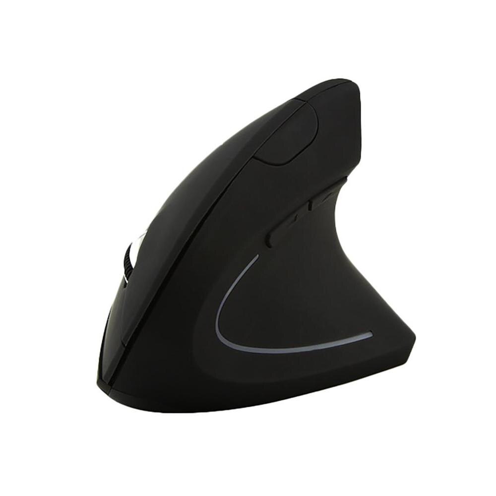 Wireless Vertical Mouse, USB Receiver Gaming Mouse, Ergonomic Office Mouse, Portable Desktop PC Gaming Mouse, ABS Vertical Mouse: black