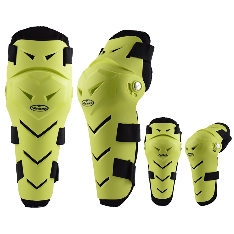 VEMAR MTB Knee Protector Guard Mountain Bike Knee Pads Slider BMX DH ATV Motorcycle Protective Gear Motocross Knee Protection: 186-YELLOW