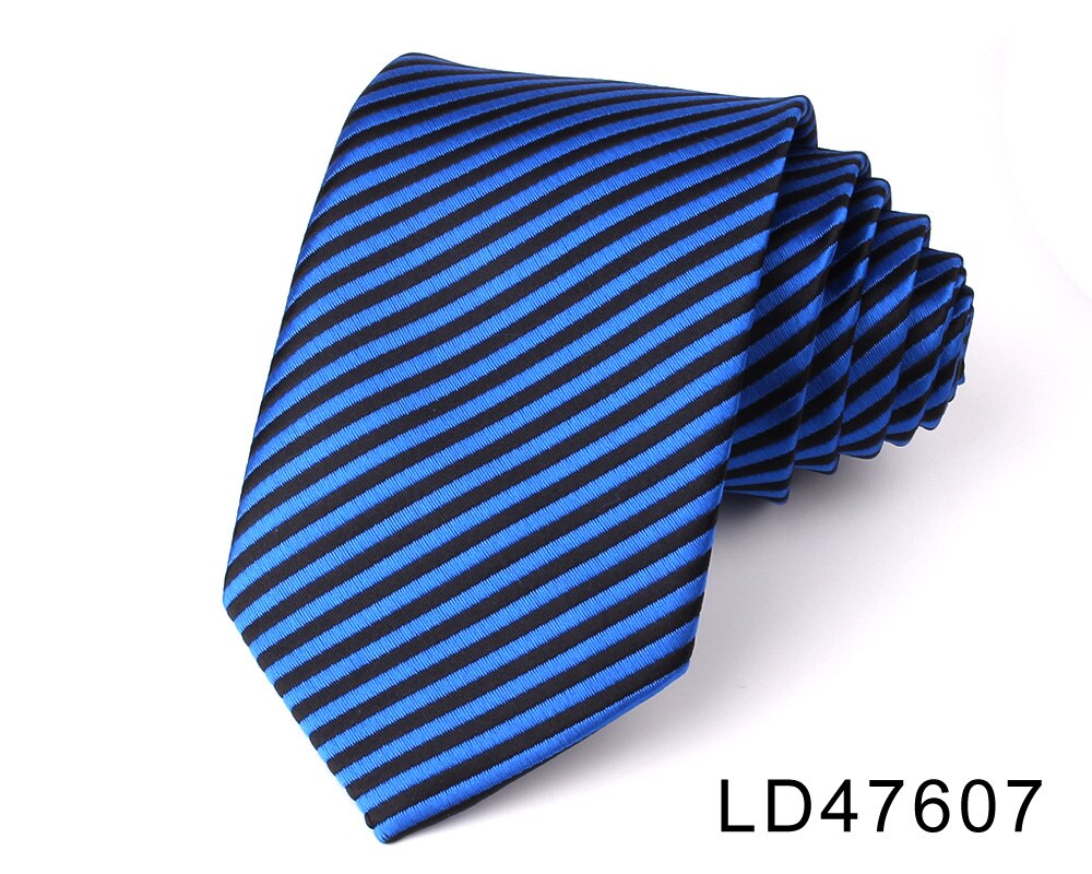 Corbatas delgadas a rayas para hombre y mujer, corbata de trajes informales de Color sólido, corbata para boda, negocios, de novio: LD47607