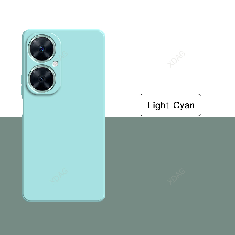 Capa de silicone líquido à prova de choque para huawei nova11i nova 11i MAO-LX9 MAO-LX9N original luxo alta qualidade macio quadrado capa traseira: Cáqui