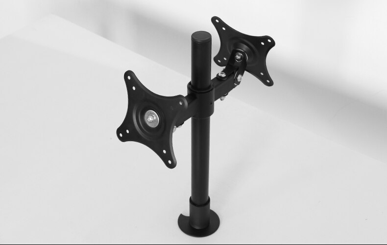 Dual LCD LED Monitor Holder Back to Back Desktop Grommet Mount Display Screen Rack TV Mount