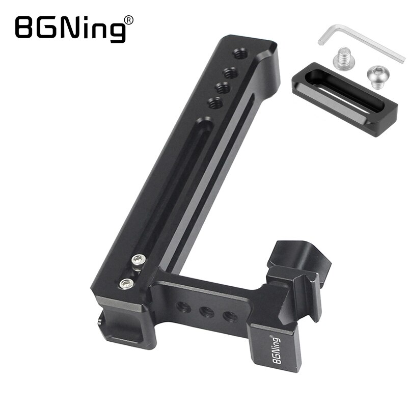 Bgning Universele Camera Handvat Nato Rail Kaas Top Hand Grip Met Koud Schoen Arri Mount Voor Camcorder Monitor Dslr Slr kooi Rig