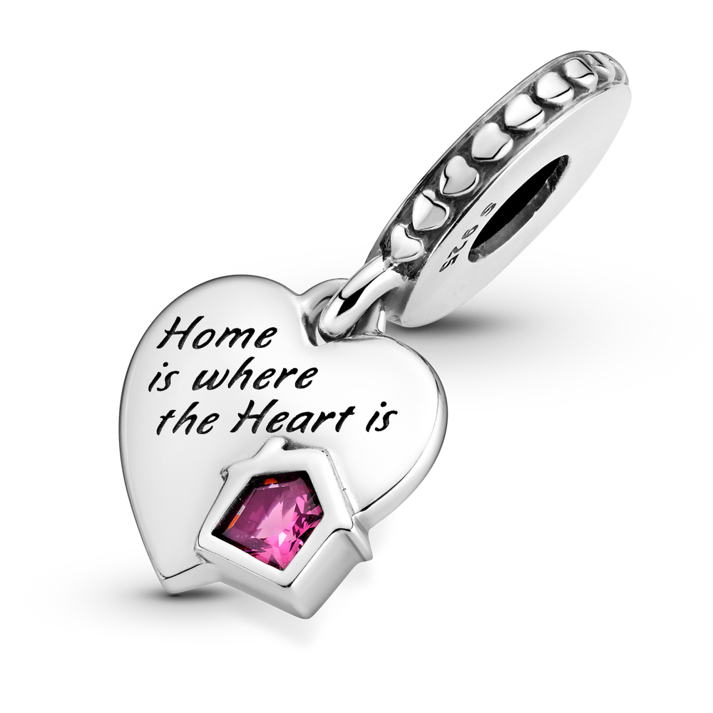 Real 925 Sterling Zilver Charm Liefde Thuis Hanger Geschikt Voor Vrouwen Om Mode Jewelrygift