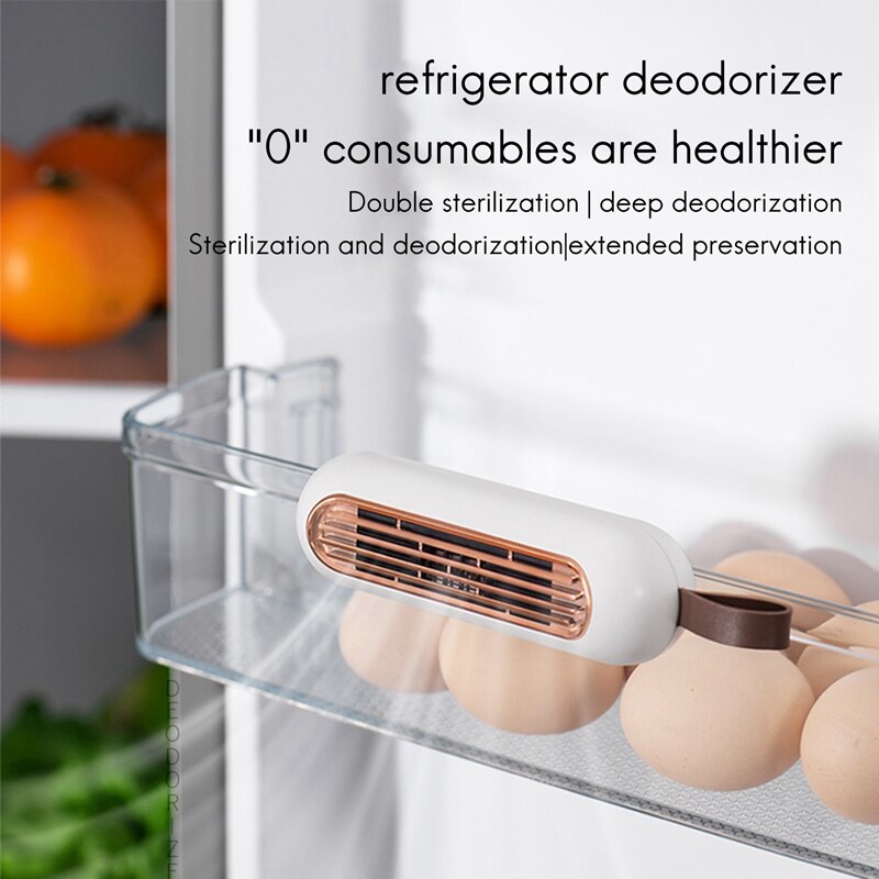 TOPgenerador de ozono portátil, Mini purificador de aire, máquina de ozono que elimina olores, para coche, refrigeradores, habitación