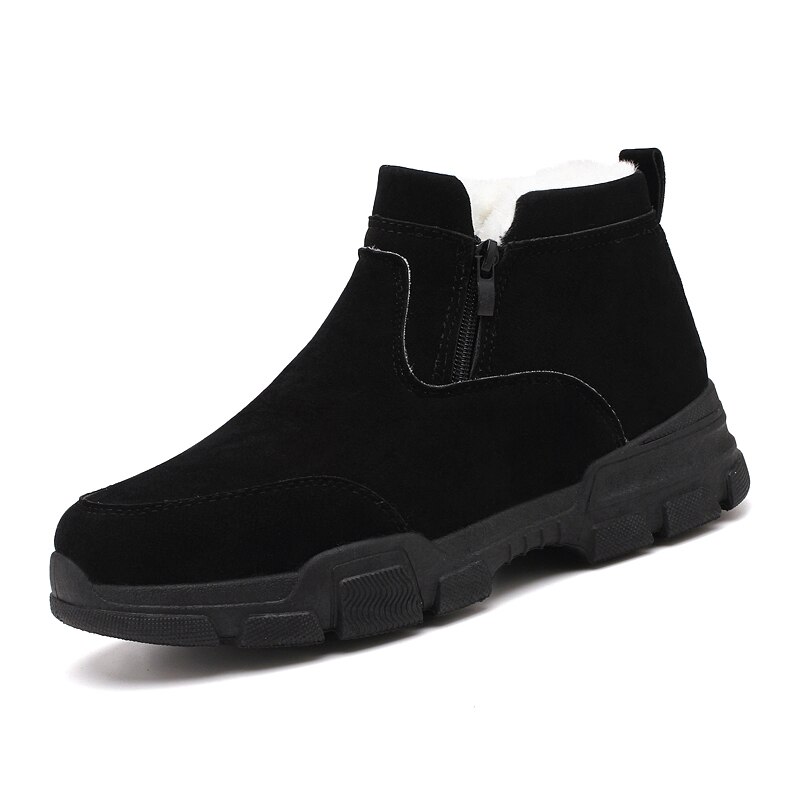 hombres directo zapatos felpa Casual zapatos de cuero zapatos de hombre zapatillas de deporte de hombre adulto transpirable deporte calzado: Negro / 9.5