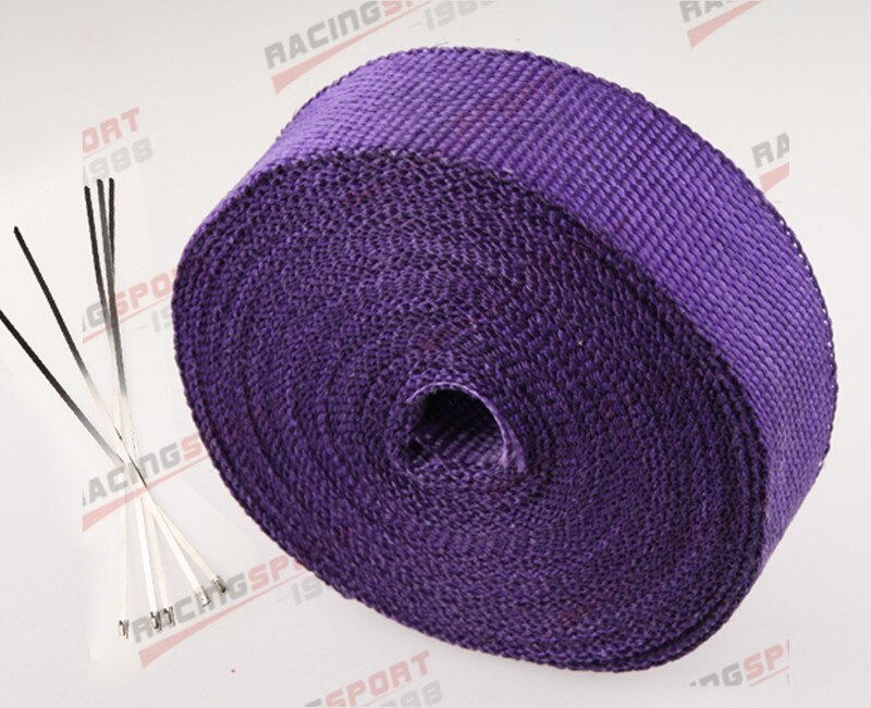 Fiberglass Exhaust Thermo Wrap Tape High Heat 2" x 25 Foot Cloth Roll