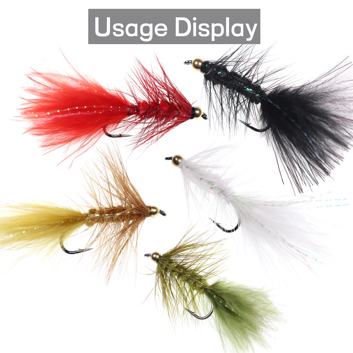 Wifreo 20PCS 3.2mm 1/8&quot; Colored Fly Tying Brass Beads Beadhead Nymph Stonefly Streamer Fly Fishing Trout Fly Material Rainbow
