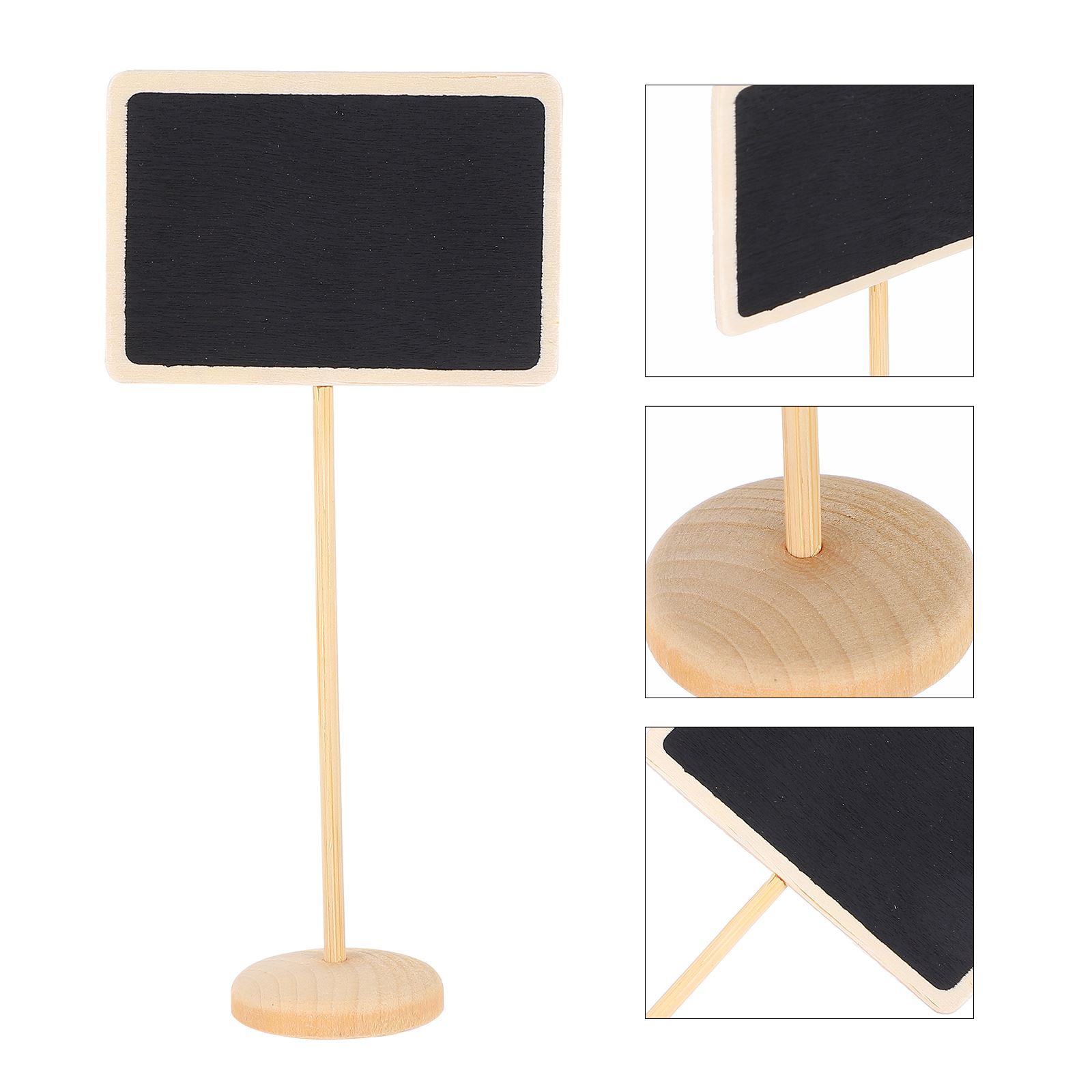 10 Pcs Mini Chalkboard Sign Wooden Message Board Small Blackboard Mini Memo Boards Erasable Tabletop Decor Presentation Supplies: Default Title